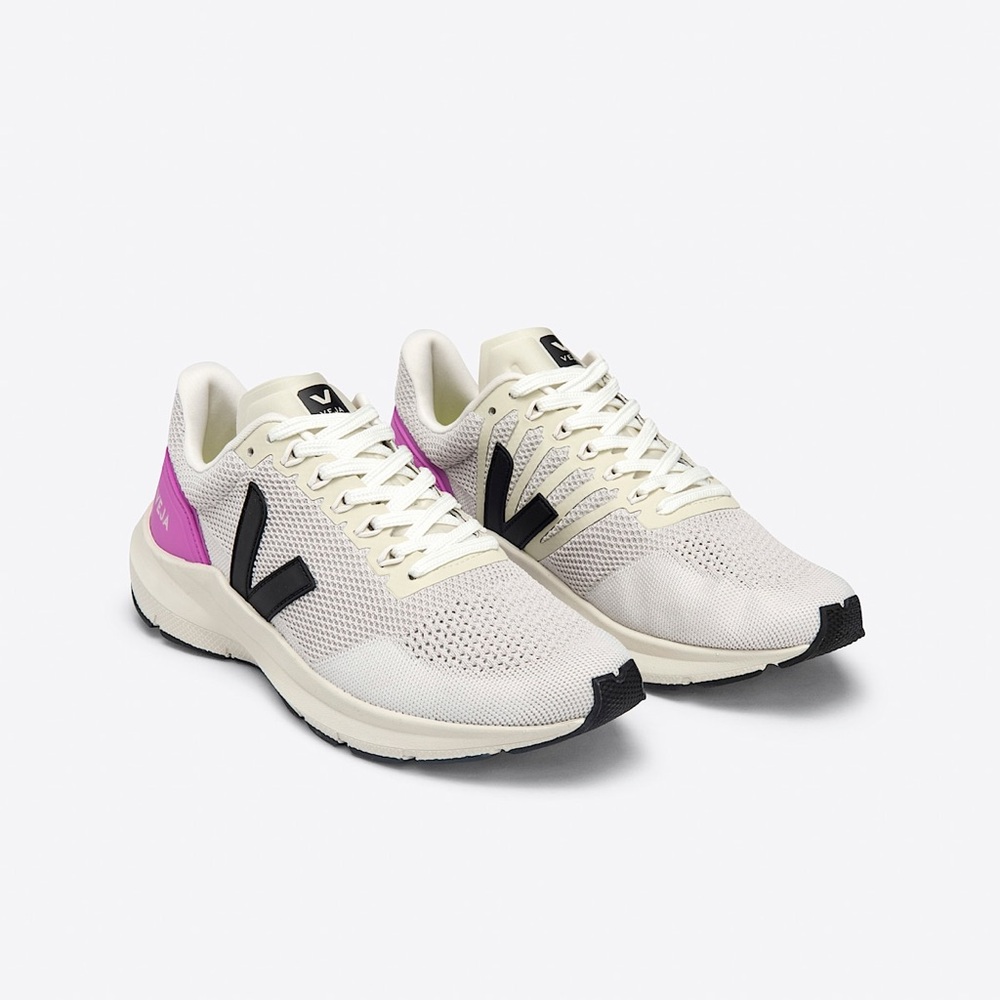 Veja Cream and Black Sneakers Modern Athletic Design - Picture 2 of 12